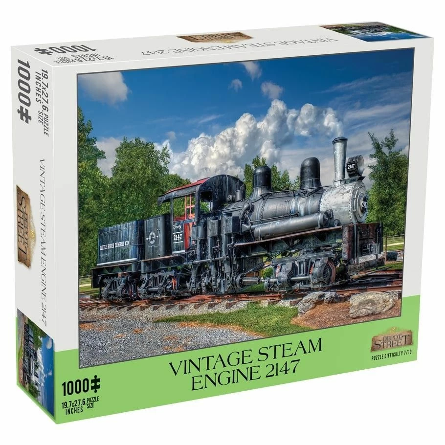 Common Ground Games Puzzles Vintage Steam Engine 1000pc Puzzle