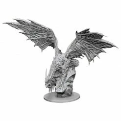 Common Ground Games Pathfinder Deep Cuts Unpainted Miniature Silver Dragon (90192) Miniatures