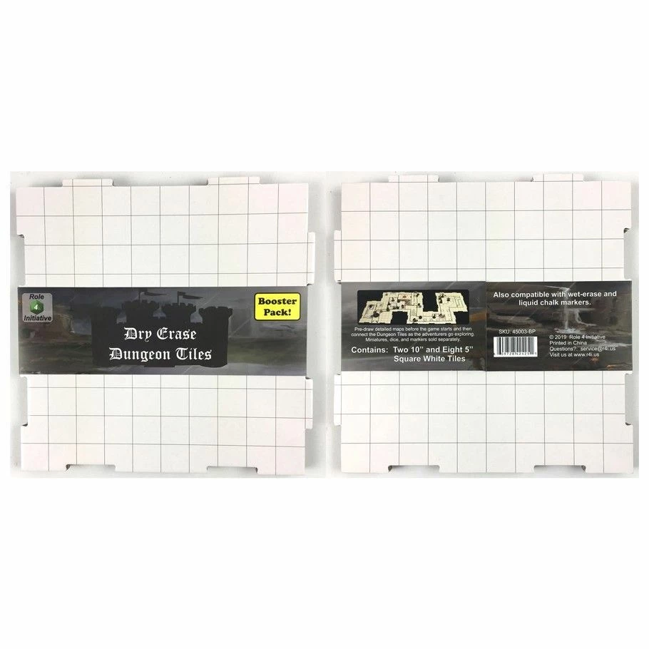 Common Ground Games Role Playing Games Dry-Erase Dungeon Tiles Booster Pack White