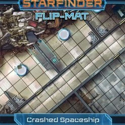 Common Ground Games Starfinder RPG Flip-Mat Crashed Starship Role Playing Games