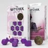 Common Ground Games Q-Workshop The Witcher 7ct Polyhedral Dice Set Dandelion Conqueros Of Hearts