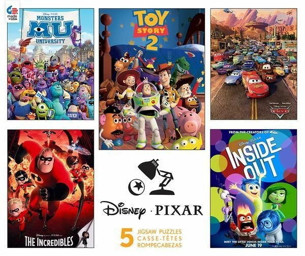 Common Ground Games Pixar 5 In 1 Puzzle Puzzles