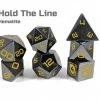 Common Ground Games Level Up Dice Hold The Line Hematite 7ct Dice Set
