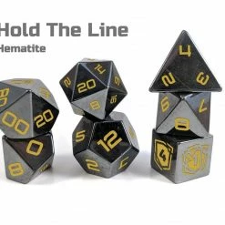 Common Ground Games Level Up Dice Hold The Line Hematite 7ct Dice Set