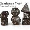 Common Ground Games Level Up Dice Gentleman Thief Brown Jasper 7c Dice Set