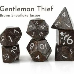 Common Ground Games Level Up Dice Gentleman Thief Brown Jasper 7c Dice Set