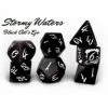 Common Ground Games Level Up Dice Stormy Waters Black Cats Eye 7ct Dice Set