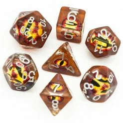 Common Ground Games Fire Demon Eye 7ct Dice Set
