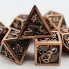 Common Ground Games Hollow Dragon 7ct Dice Set - Copper