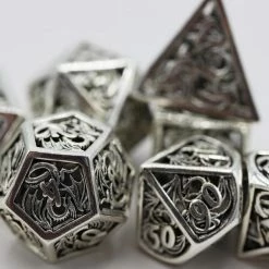 Common Ground Games Hollow Dragon 7ct Dice Set - Mithril