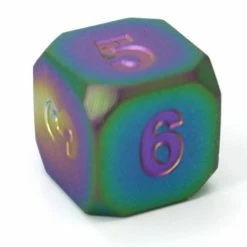 Common Ground Games D6 Forge Scorched Rainbow Satin Dice