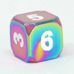 Common Ground Games Dice D6 Forge Scorch Rainbow White