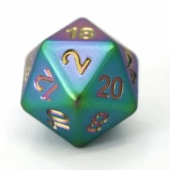Common Ground Games Dice D20 Forge Scorch Rainbow Satin