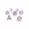Common Ground Games Norse Foundry Gemstone 7ct Polyhedral Dice Set Clear Crystal W/ Red Font
