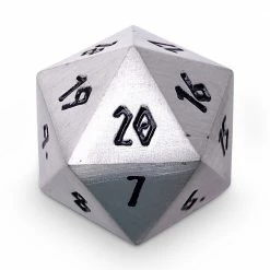 Common Ground Games Dice Norse Foundry Metal Countdown D20 Aged Mithril
