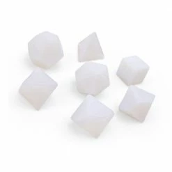 Common Ground Games Norse Foundry Gemstone 7ct Polyhedral Dice Set Raised Opalite