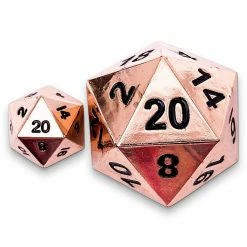 Common Ground Games Norse Foundry 30mm Boulder Metal D20 - Copper Still Dice