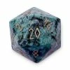 Common Ground Games Dice Norse Foundry 30mm Boulder Gemstone D20 - Ruby Zoisite