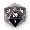 Common Ground Games Norse Foundry Metal Countdown D20 Drow Black