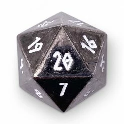 Common Ground Games Norse Foundry Metal Countdown D20 Drow Black