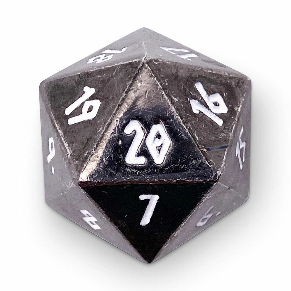Common Ground Games Norse Foundry Metal Countdown D20 Drow Black