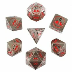 Common Ground Games Necro Steel Set Of 7 Metal Dice