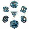 Common Ground Games Blue Oblivion Set Of 7 Metal Dice