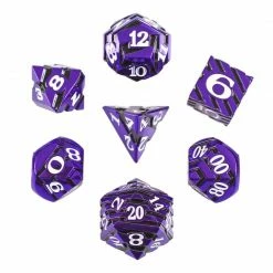 Common Ground Games Dark Matter Set Of 7 Metal Dice