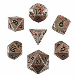 Common Ground Games Battle Scarred Set Of 7 Metal Dice