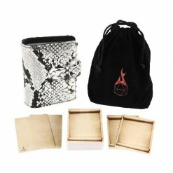 Common Ground Games Black & White Book Of Incantations Spell Card Book (Mystical Dragon Skin Edition)