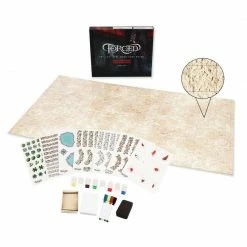 Common Ground Games Dirt Deluxe Campaign Edition 39" X 22" Dry Erase Battle Board With Grid And Hex Map Pattern Role Playing Games