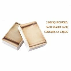Common Ground Games Blank Dry Erase Card Deck - Pack Of 2 Decks Of 54
