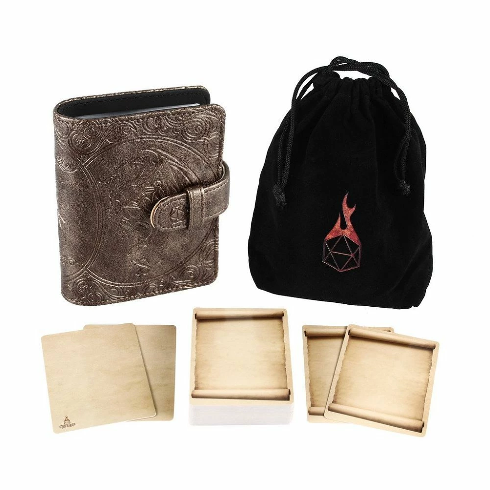 Common Ground Games Bronze Book Of Incantations Spell Card Book (Dragon Edition)