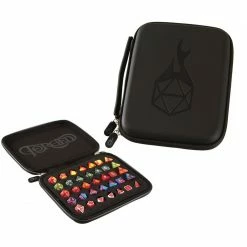 Common Ground Games Gray Forged Zip-Close Dice Box, Dice Tray, & Storage Case