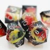 Common Ground Games Foam Brain Games 7ct Sharp Edge Polyhedral Dice Set - Coral Snake