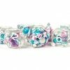 Other Metallic Dice Games Pearl Purple-Teal-White/White 7ct Polyhedral Dice Set