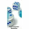 Common Ground Games 26665 16mm D6 PrlTuqWht/LtBlue Dice