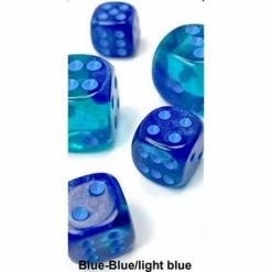Common Ground Games Dice 26863 12mm D6 Blue-Blue/LtBlue