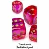 Common Ground Games 26867 12mm D6 Tran RdVio/Gld Dice