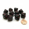Other Chessex Opaque Black/Red 10ct D10 Set (26218)