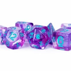Other Metallic Dice Games Unicorn Violet Infusion 7ct Polyhedral Dice Set