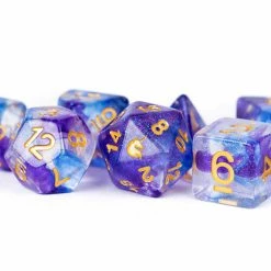 Other Metallic Dice Games Unicorn Midnight Fantasy 7ct Polyhedral Dice Set