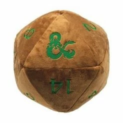 Common Ground Games Jumbo D20 Dice Plush Copper & Green W/ D&D Logo (18785)