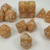 Common Ground Games Role4Initiative 15-set Marble Caramel/White Dice