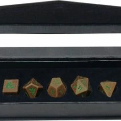 Common Ground Games D&D Dice Set Of 7 Heavy Metal: Copper & Green (18781)