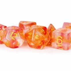 Other Metallic Dice Games Unicorn Mystic Embers 7ct Polyhedral Dice Set