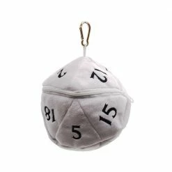 Common Ground Games Ultra Pro Dice Bag Plush D20 - White/Black (15756)