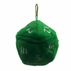 Common Ground Games Ultra Pro Dice Bag Plush D20 - Green/White (15758)