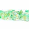 Other Metallic Dice Games Unicorn Icy Everglades 7ct Polyhedral Dice Set