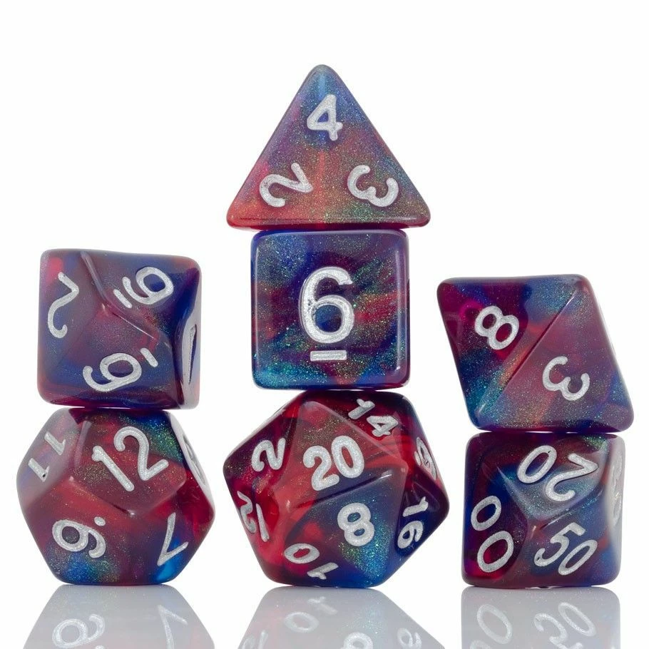 Common Ground Games Sirius Dice 7ct Polyhedral Dice Set Summer Berries